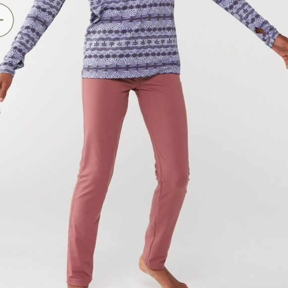 REI Co-op Midweight Base Layer Bottoms - Kids Mauve Shadow XXS (4-5) Nwt‎ - Picture 1 of 7